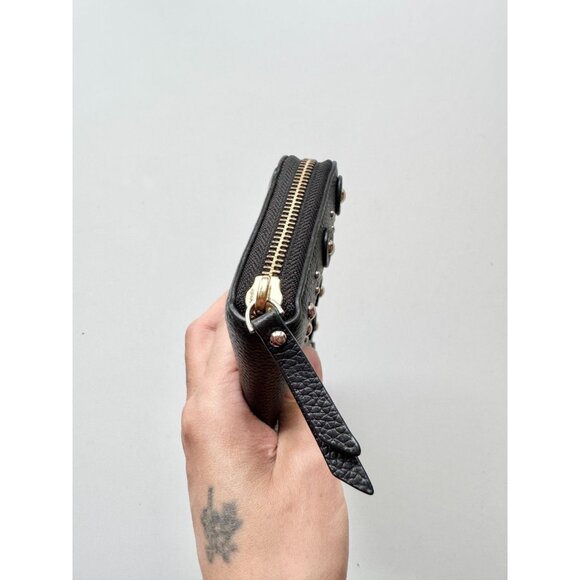 KATE SPADE Neda Black Leather Studded Continental Wallet - Picture 6 of 14